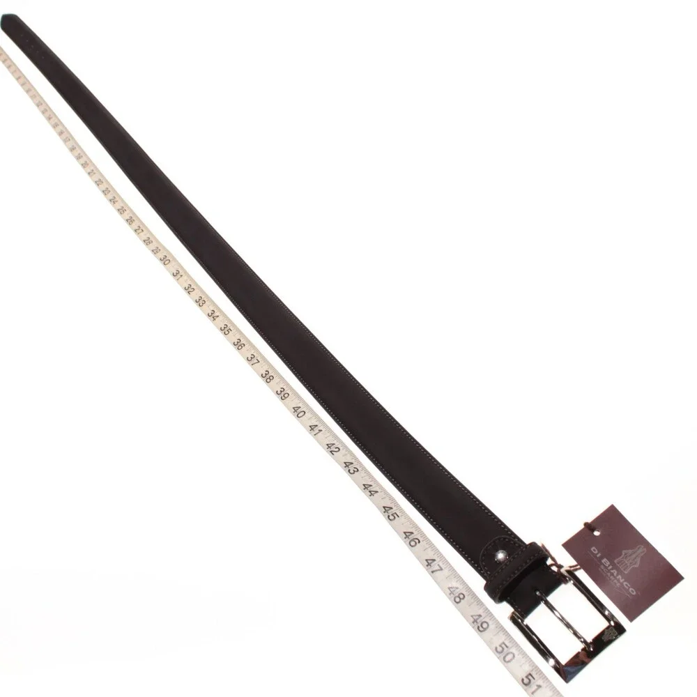 Di Bianco NWT Cut to Size Dress Belt In Solid Brown Leather One Size